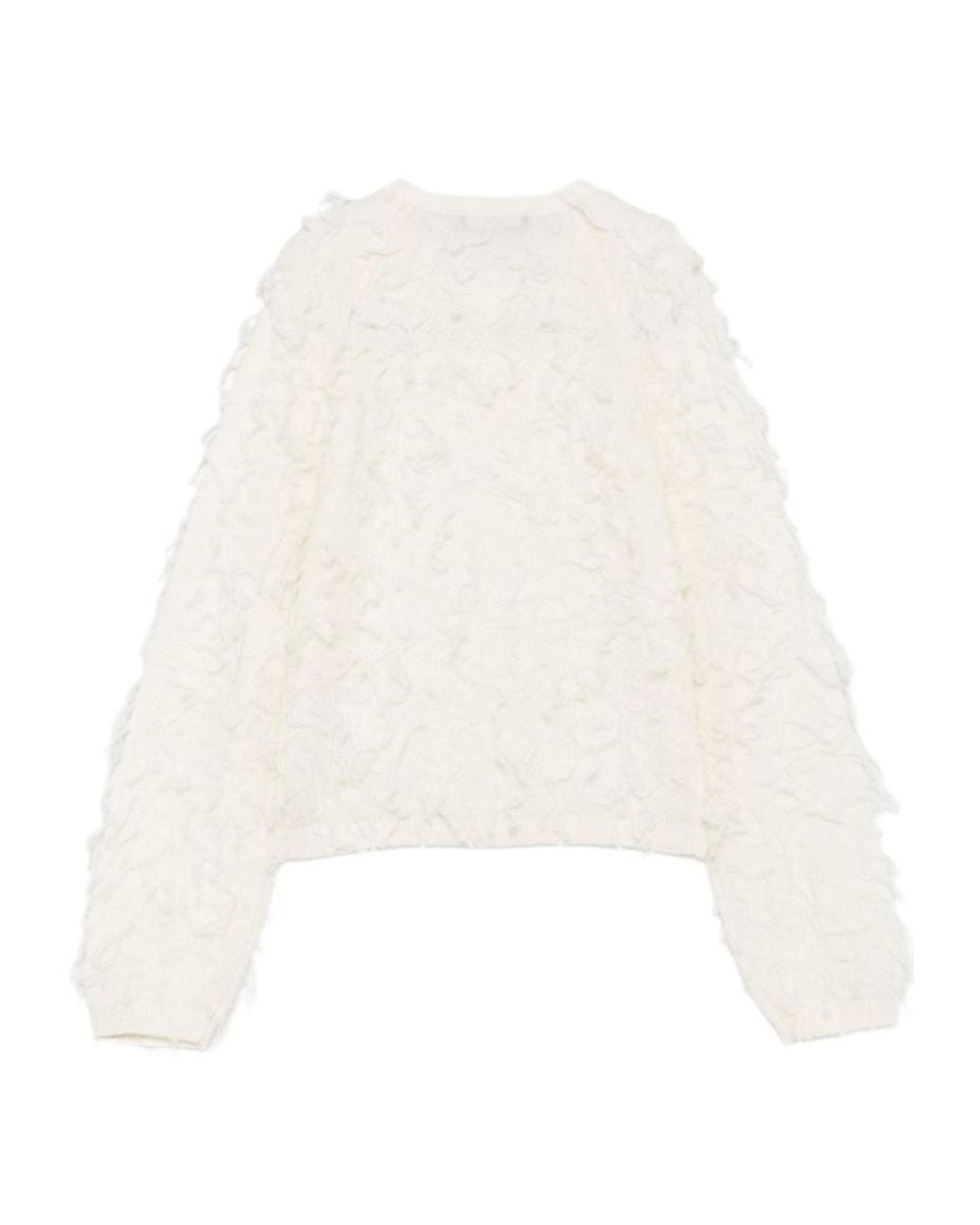 Fabiana Filippi White Button-Up Cardigan