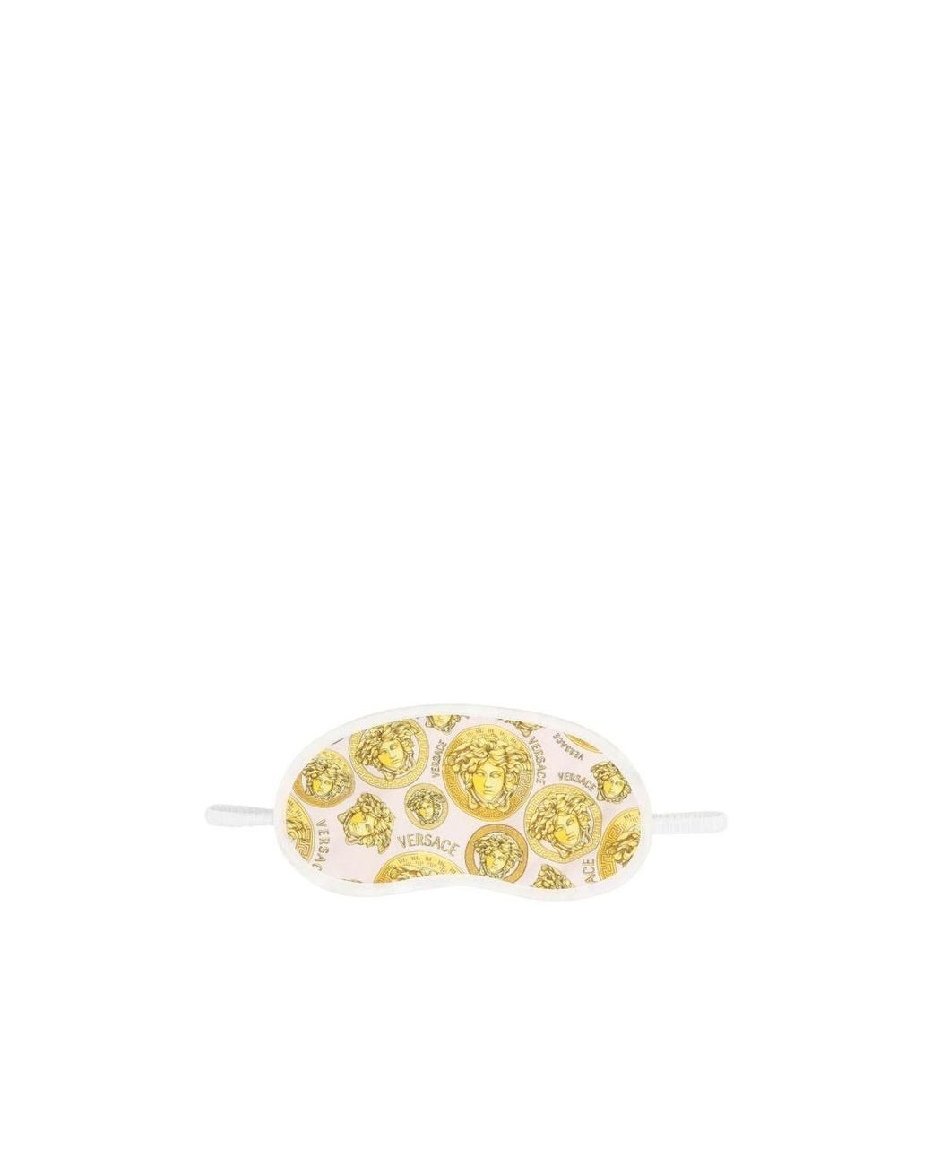 Versace Metallic Logo Printed Sleep Mask for men