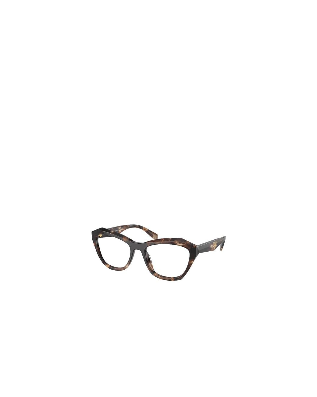 Prada White Eyewear Butterfly Frame Glasses