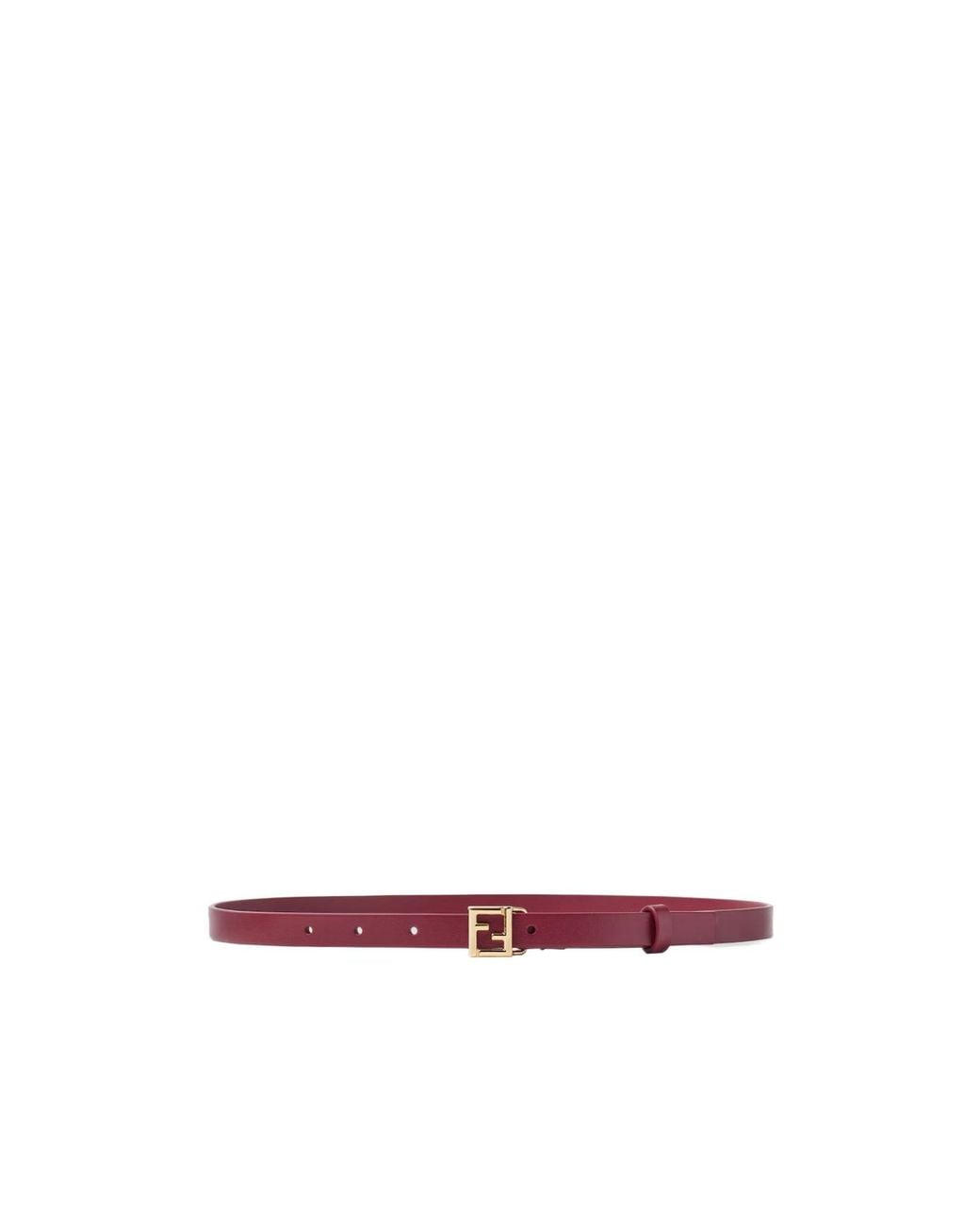 Fendi White Ff Belt