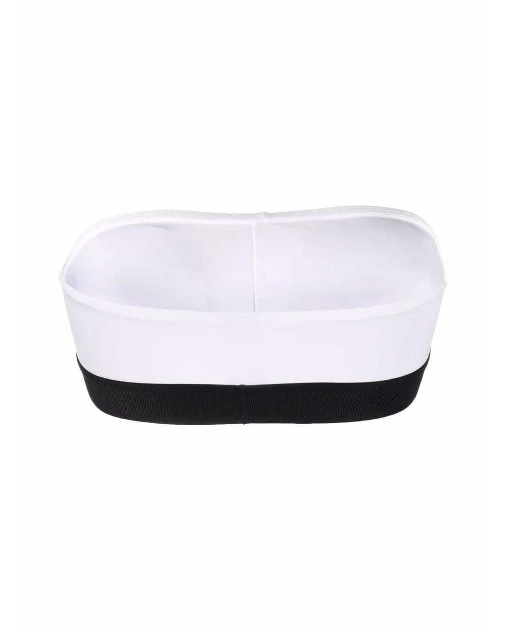 Tom Ford White Logo-Band Bra