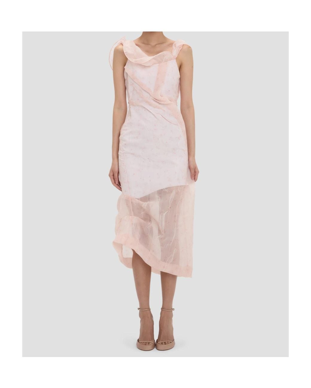Victoria Beckham Pink Sleeveless Dress