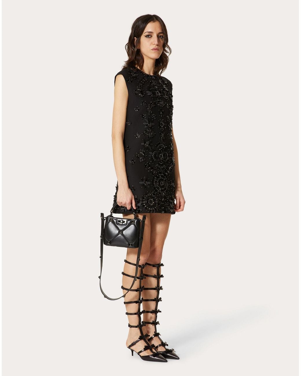 Valentino Black Logo Dress
