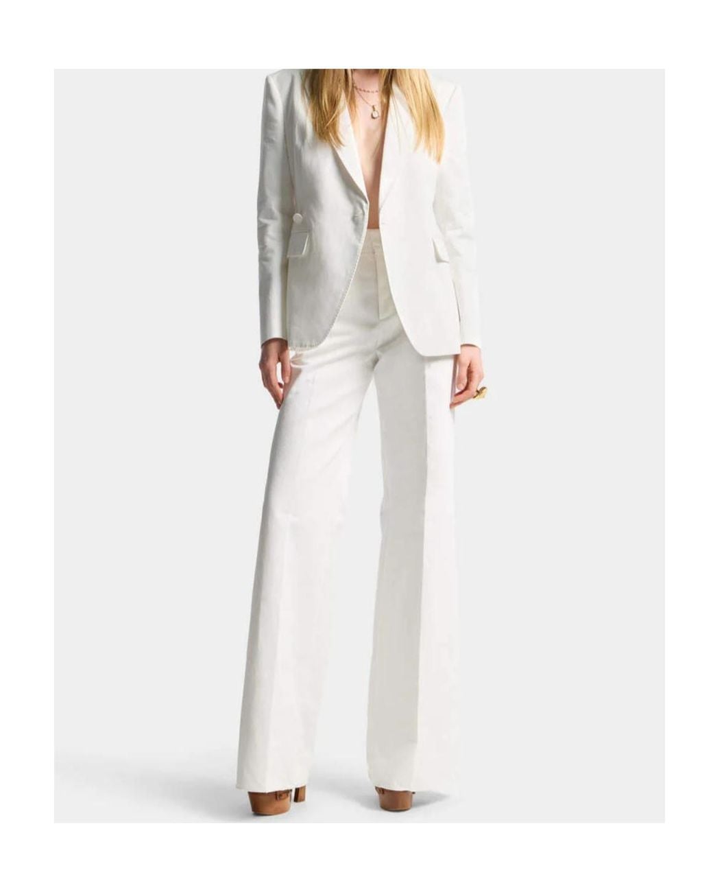 DSquared² White Peak-Lapel Suit