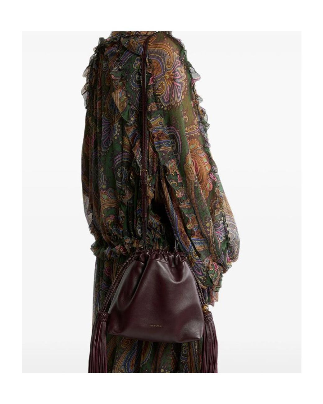 Etro Multicolor Drawstring Shoulder Bag