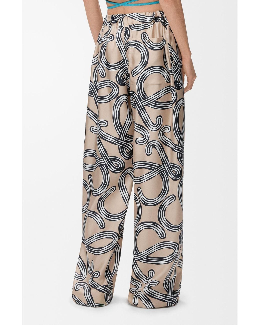 Loewe White Drawstring Casual Pants