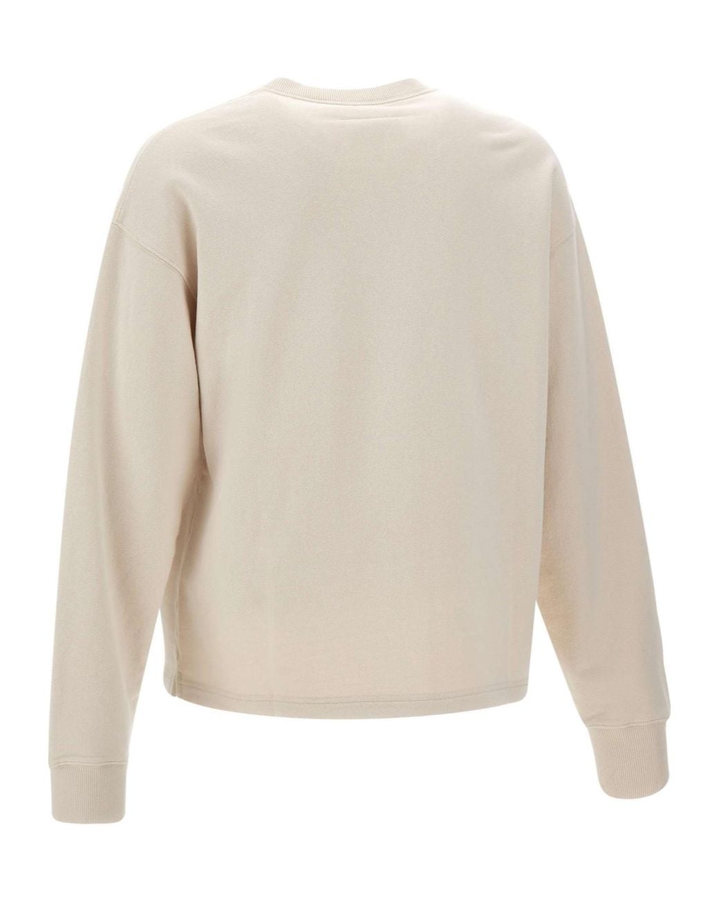 MM6 by Maison Margiela White Logo Printed Crewneck Sweatshirt for men