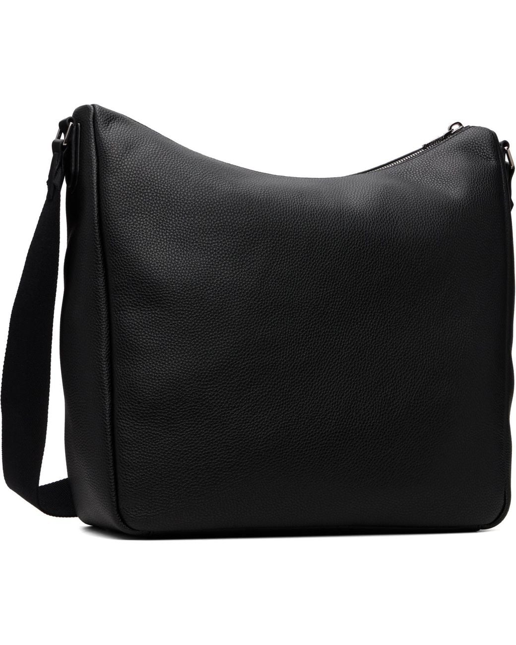 Lacoste Black Large Magnus Shoulder Bag for men