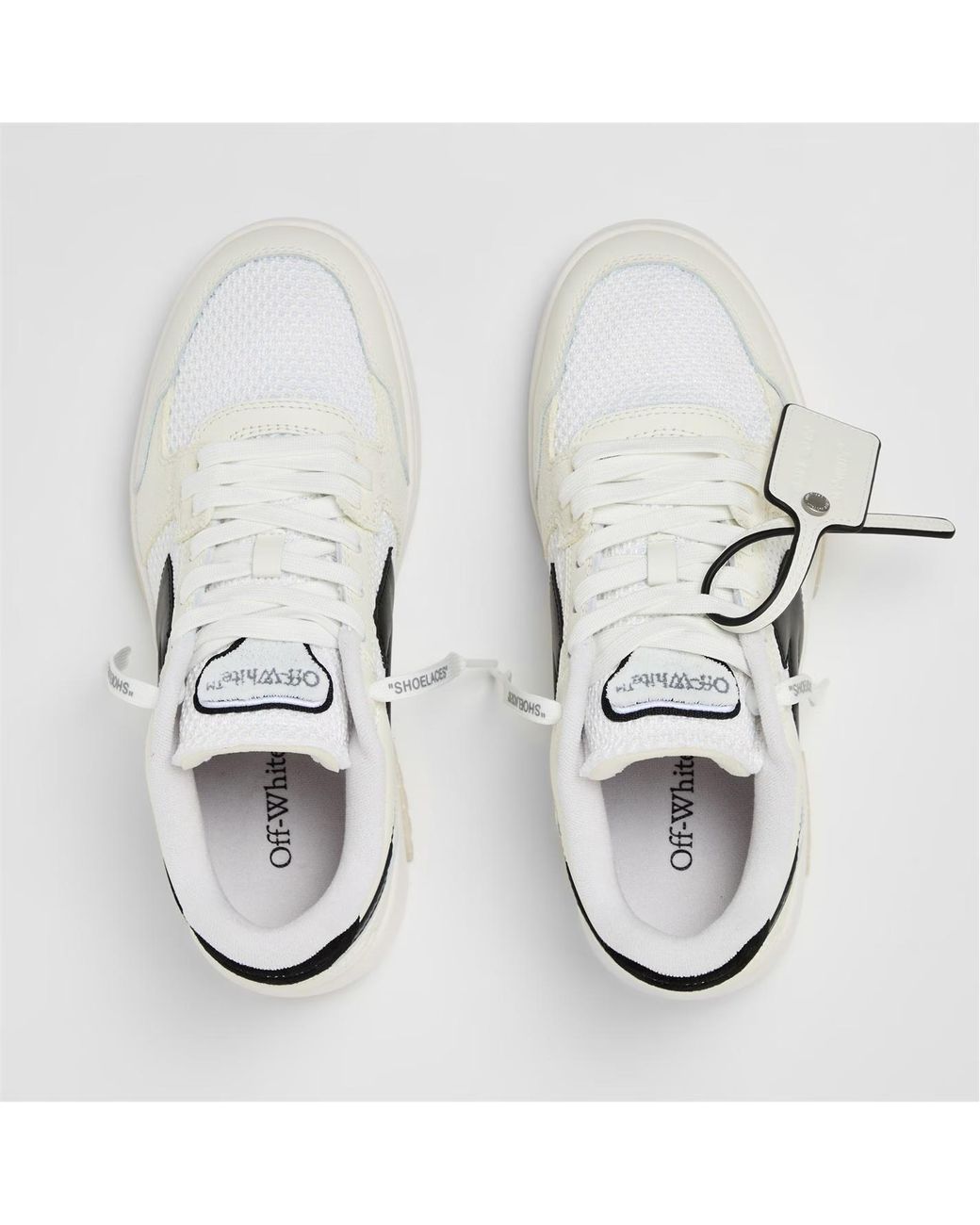 Off-White c/o Virgil Abloh White Round Toe Low-Top Casual Shoes for men