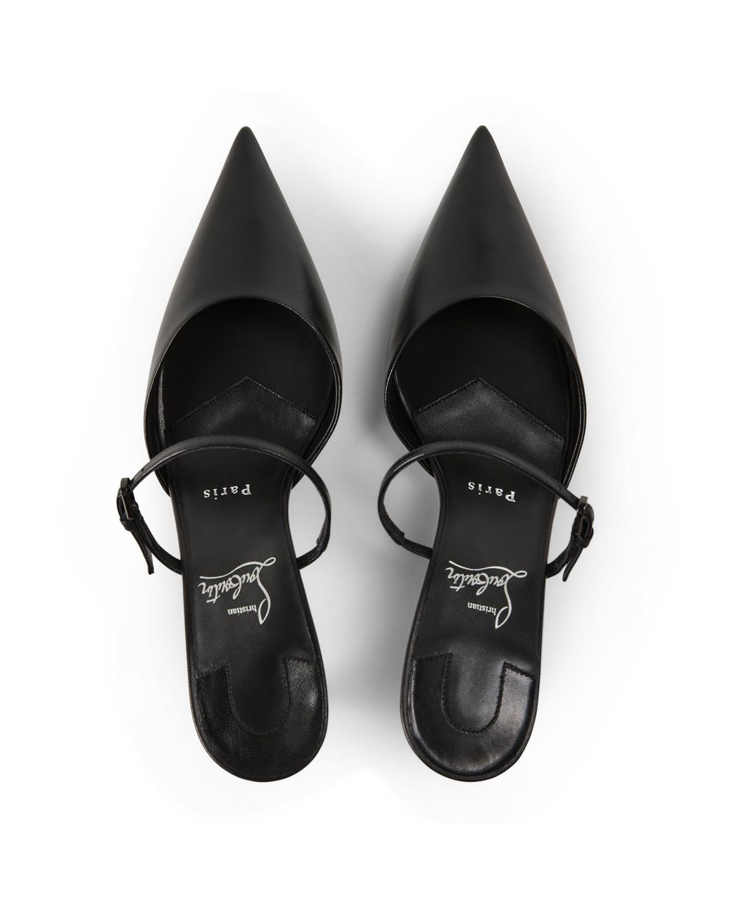 Christian Louboutin Black Solid Color Highheeled Shoes