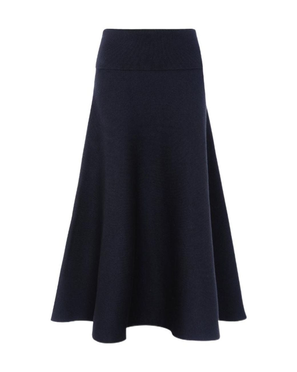 Frankie Shop Blue A-Line Knit Skirt