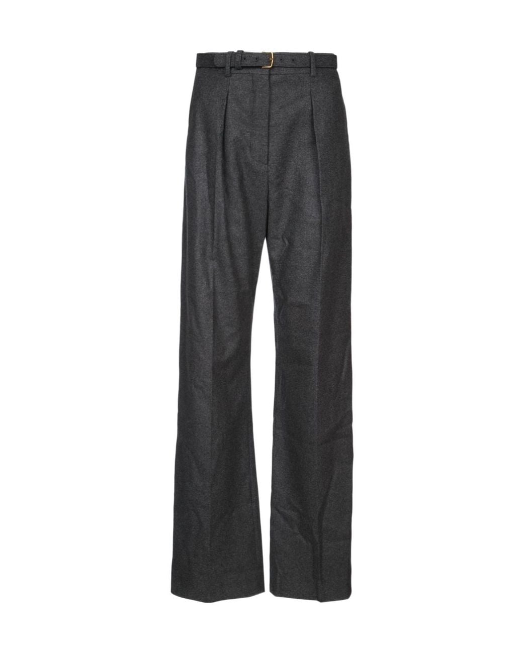 Loro Piana Gray Casual Pants With Belt Loops