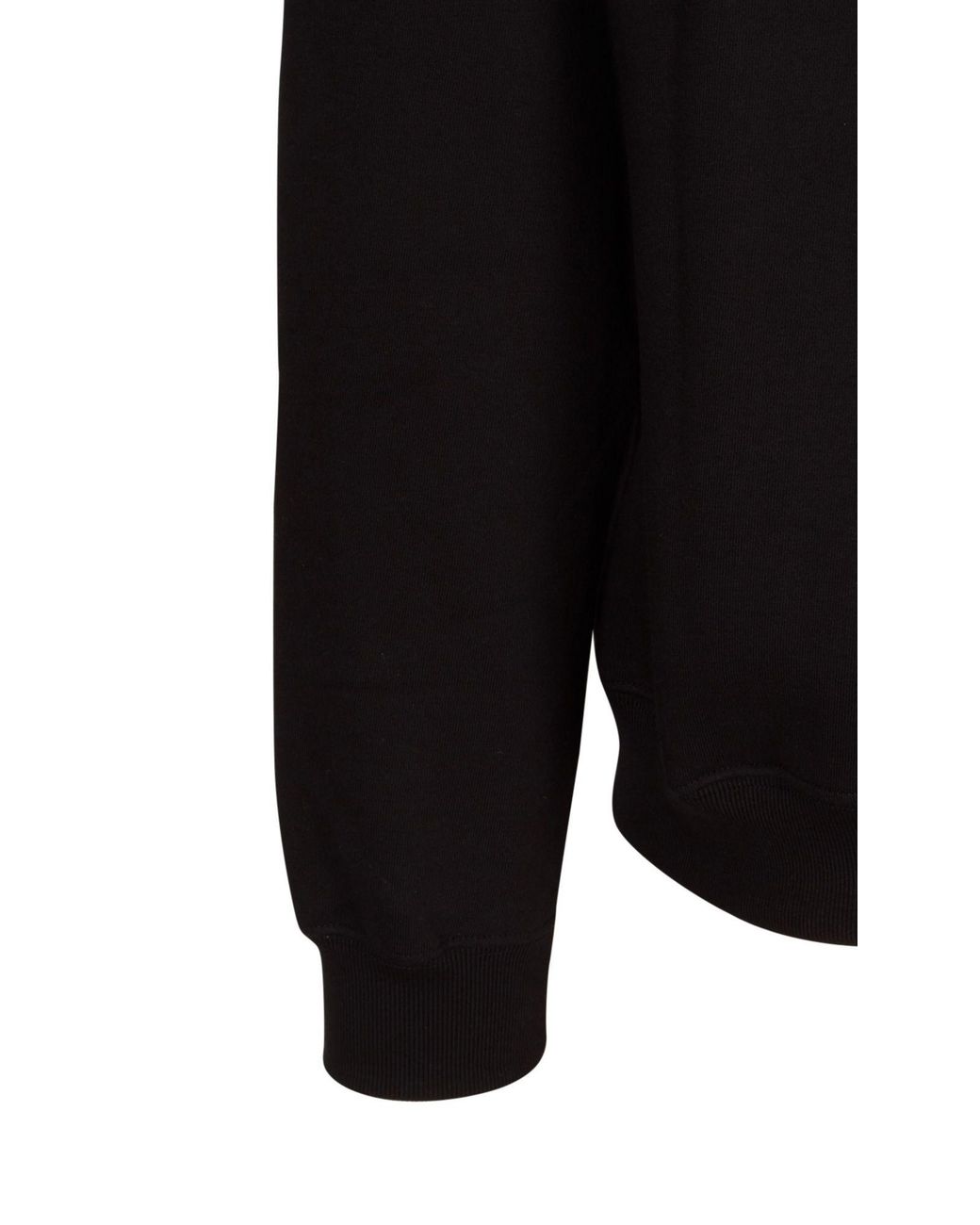 Versace Black Embroidered Slogan Sweatshirt for men
