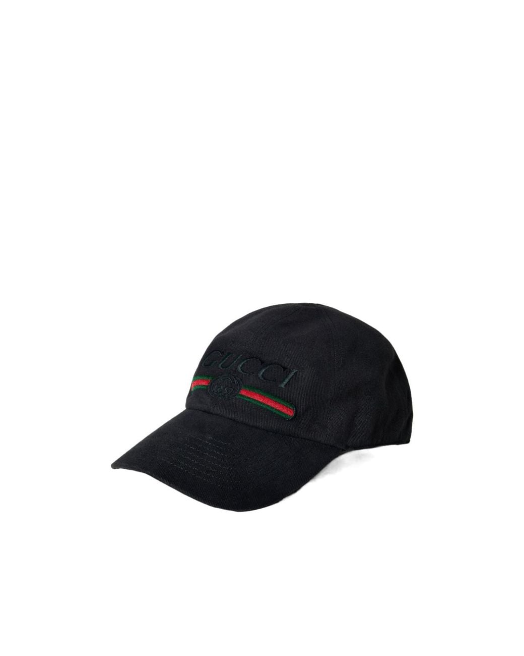 Gucci Blue Cotton Twill Baseball Cap for men