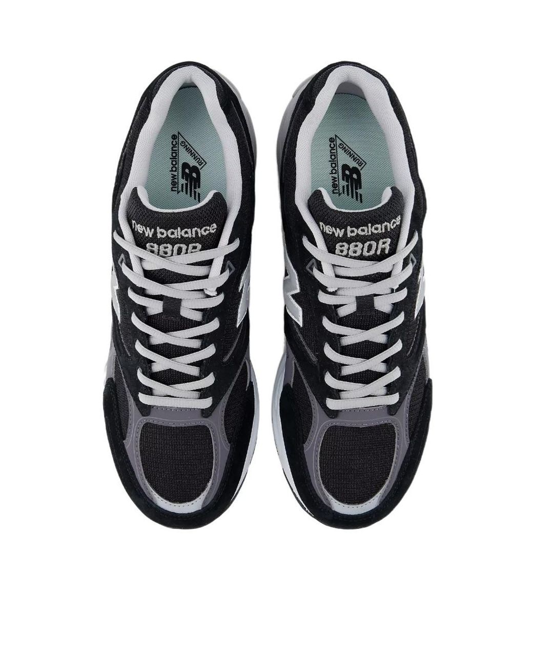 New Balance Black Leather & Mesh Cushioned 880R Sneakers for men