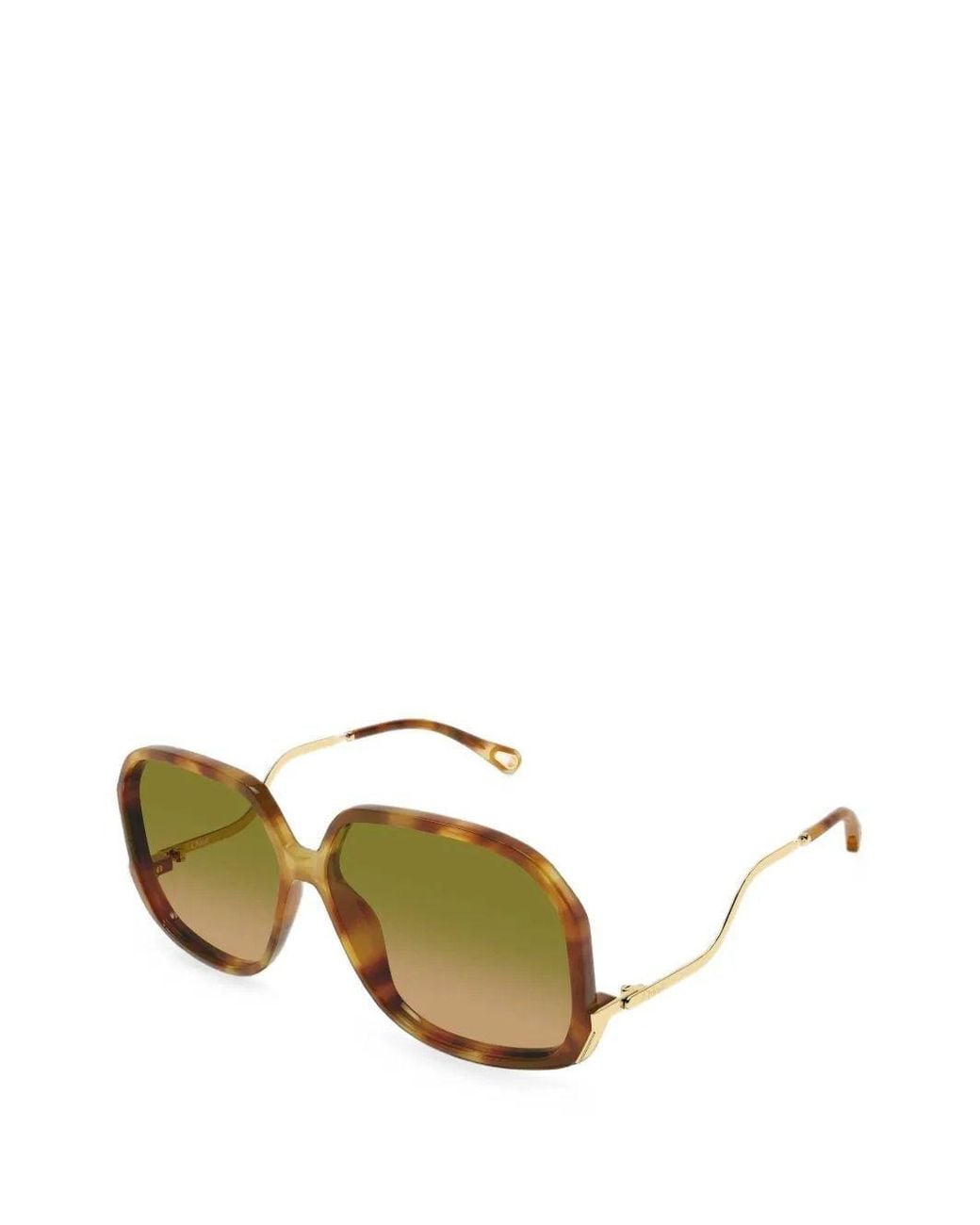 Chloé Green Chloé Eyewear Oversized Square Sunglasses