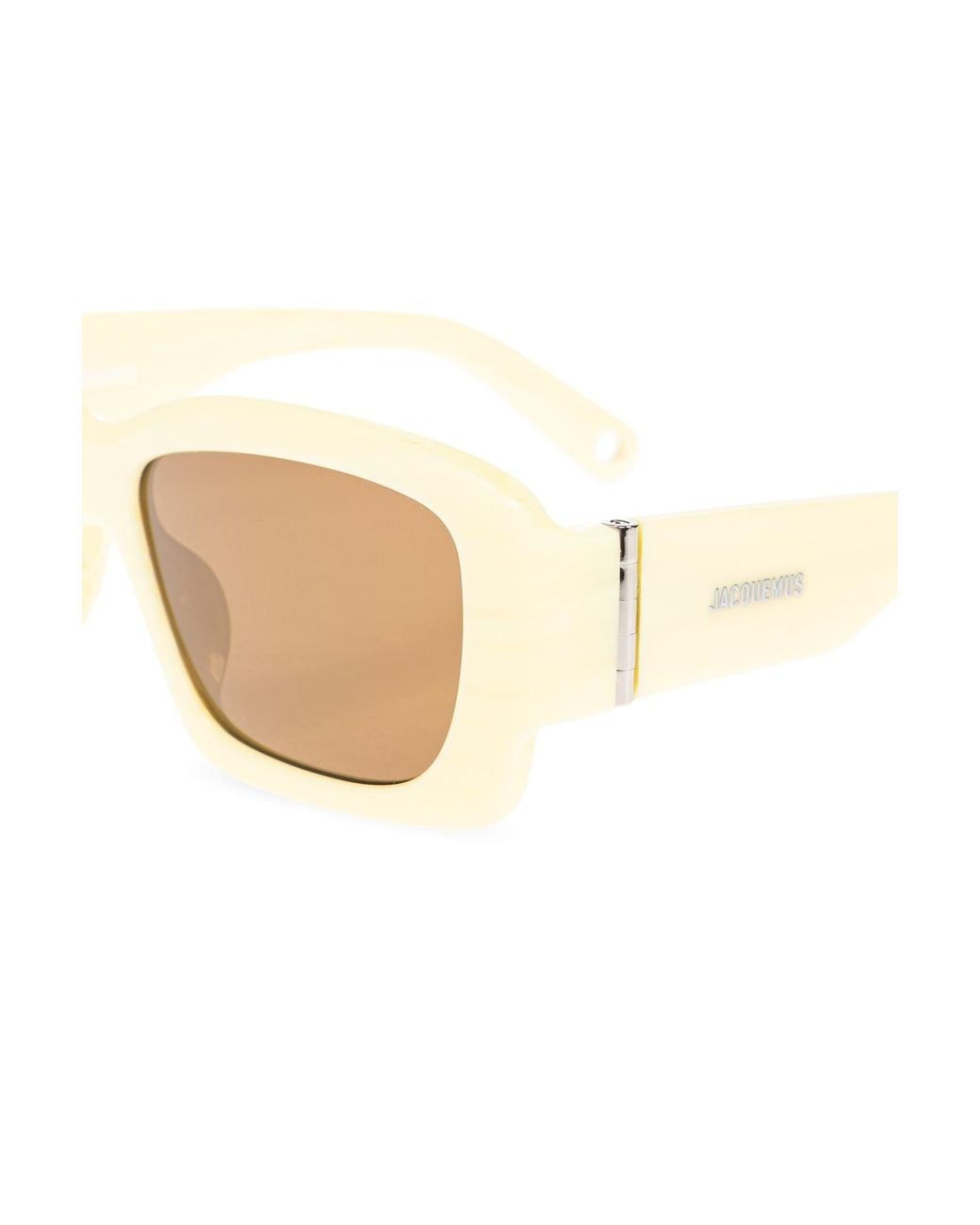Jacquemus Natural Rectangle Frame Sunglasses for men
