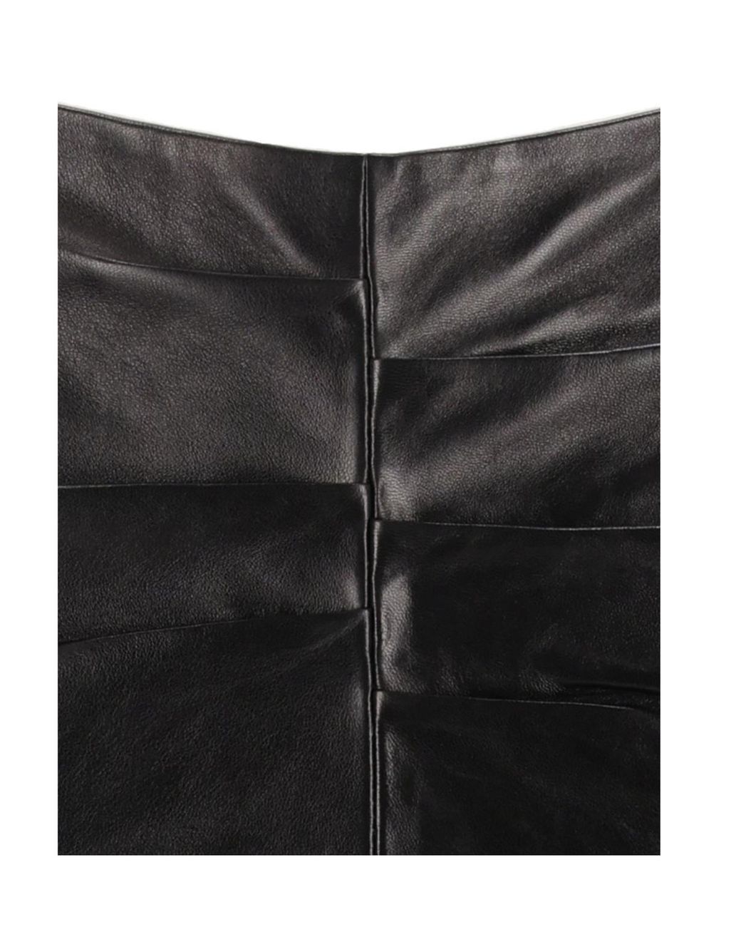 Isabel Marant Black Tuline Leather Midi Skirt