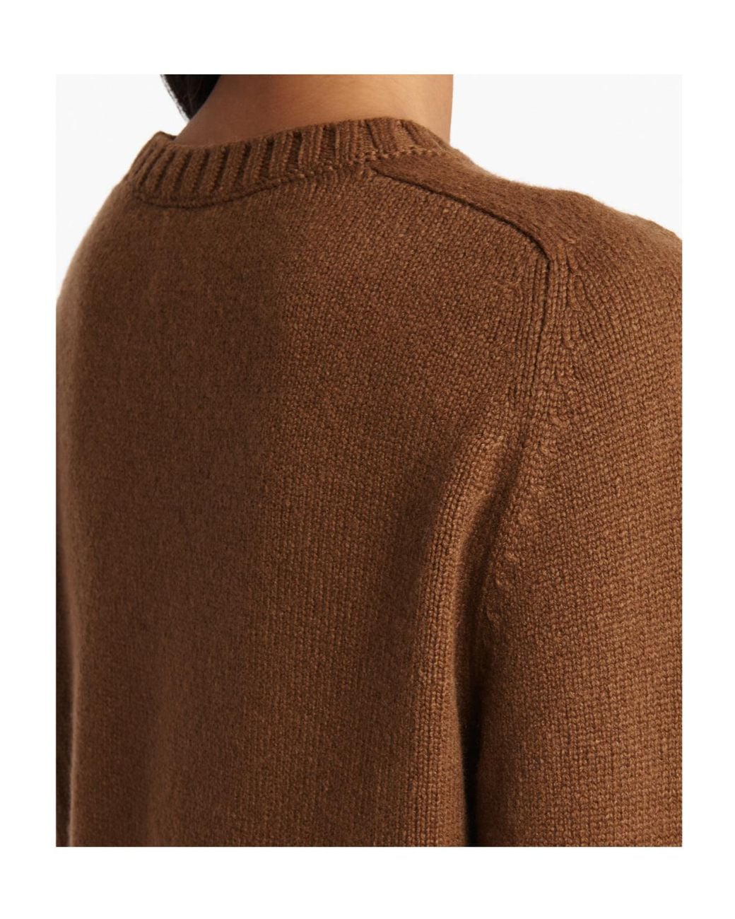 Khaite Brown Nera Crewneck Sweater