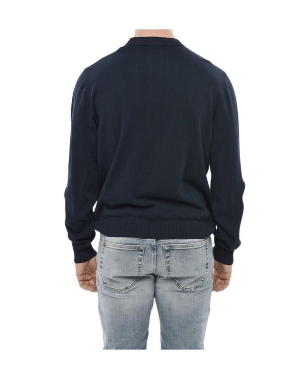 DIESEL Blue Crew Neck Sweatshirt for men