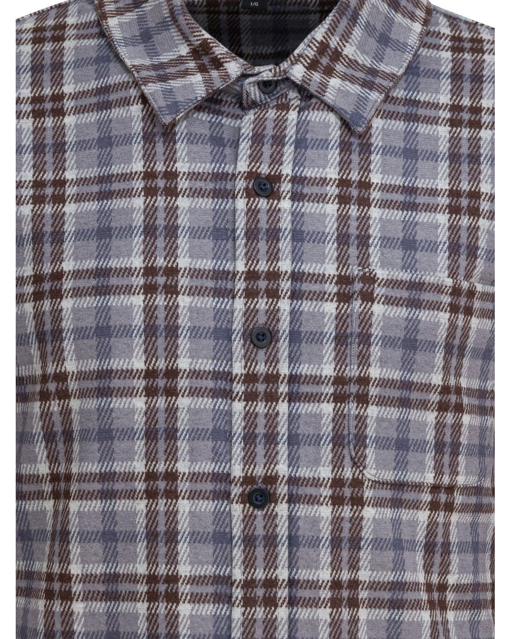 Vince Blue Plaid Button-Up Shirt for men