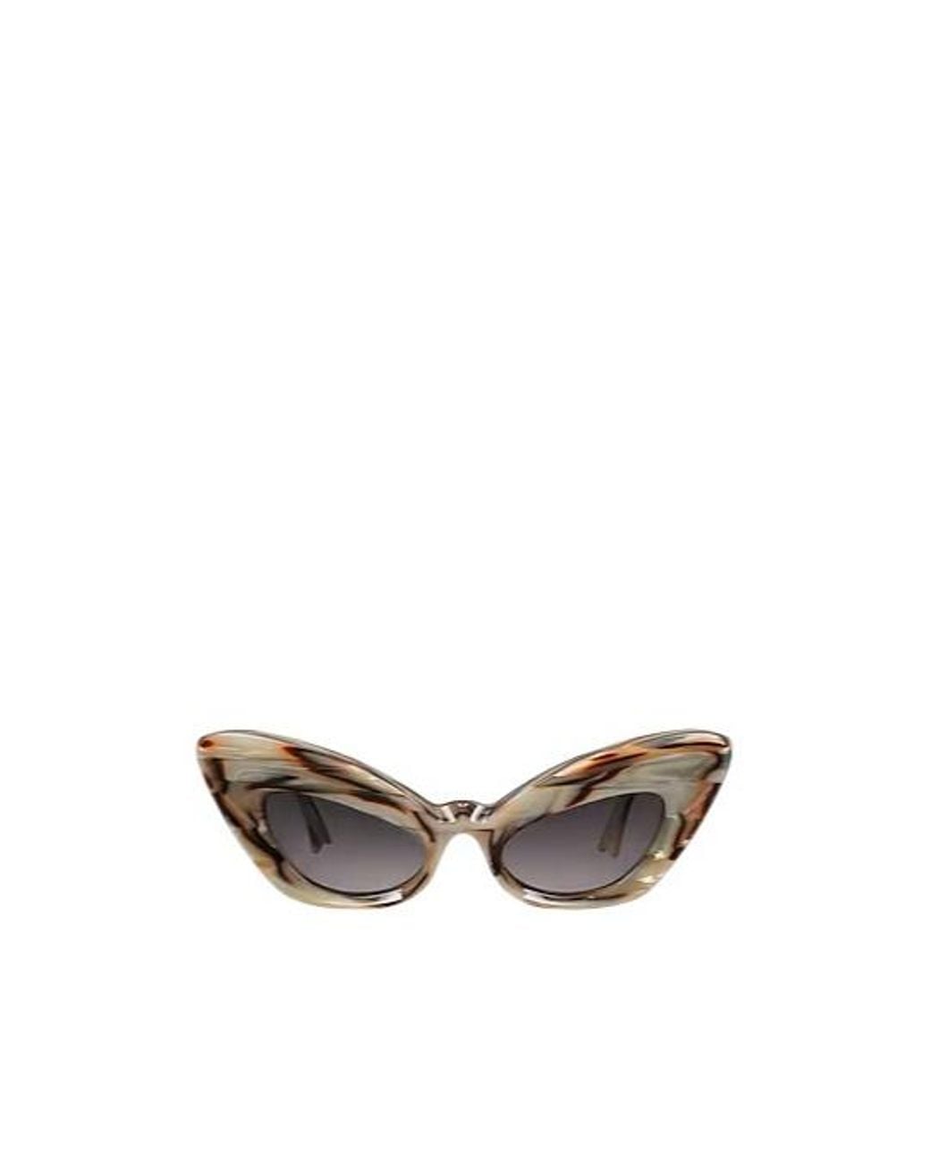 Marni Brown Cat-Eye Sunglasses