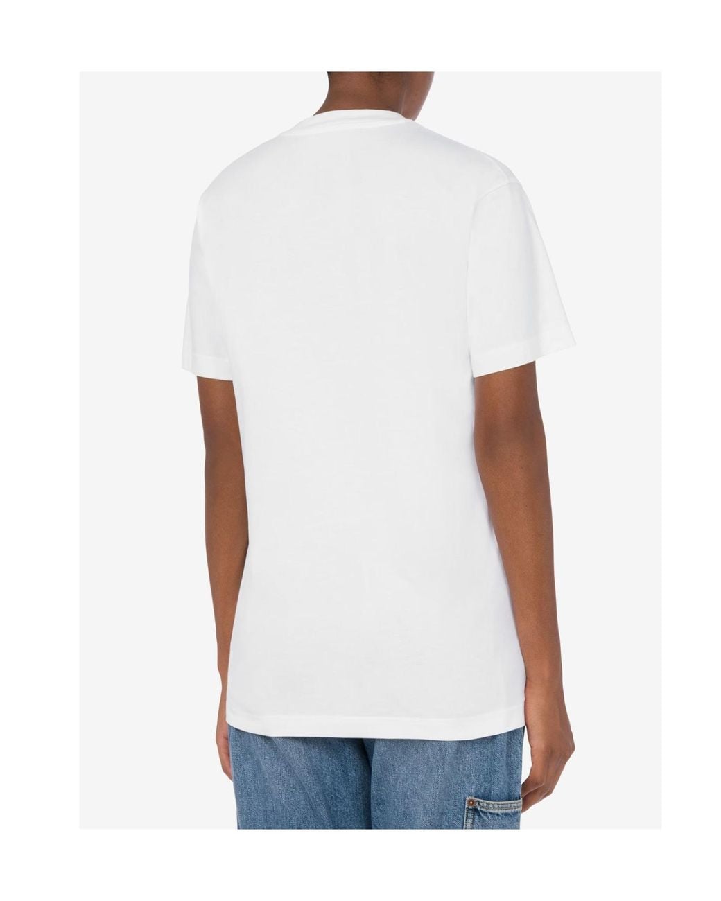 Moschino White Short-Sleeved T-Shirt