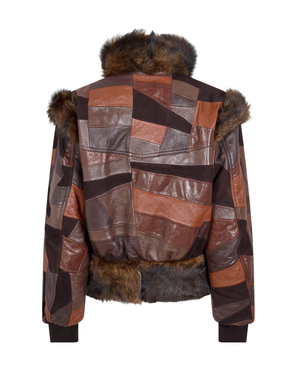 Chloé Brown Color Blocked Jacket