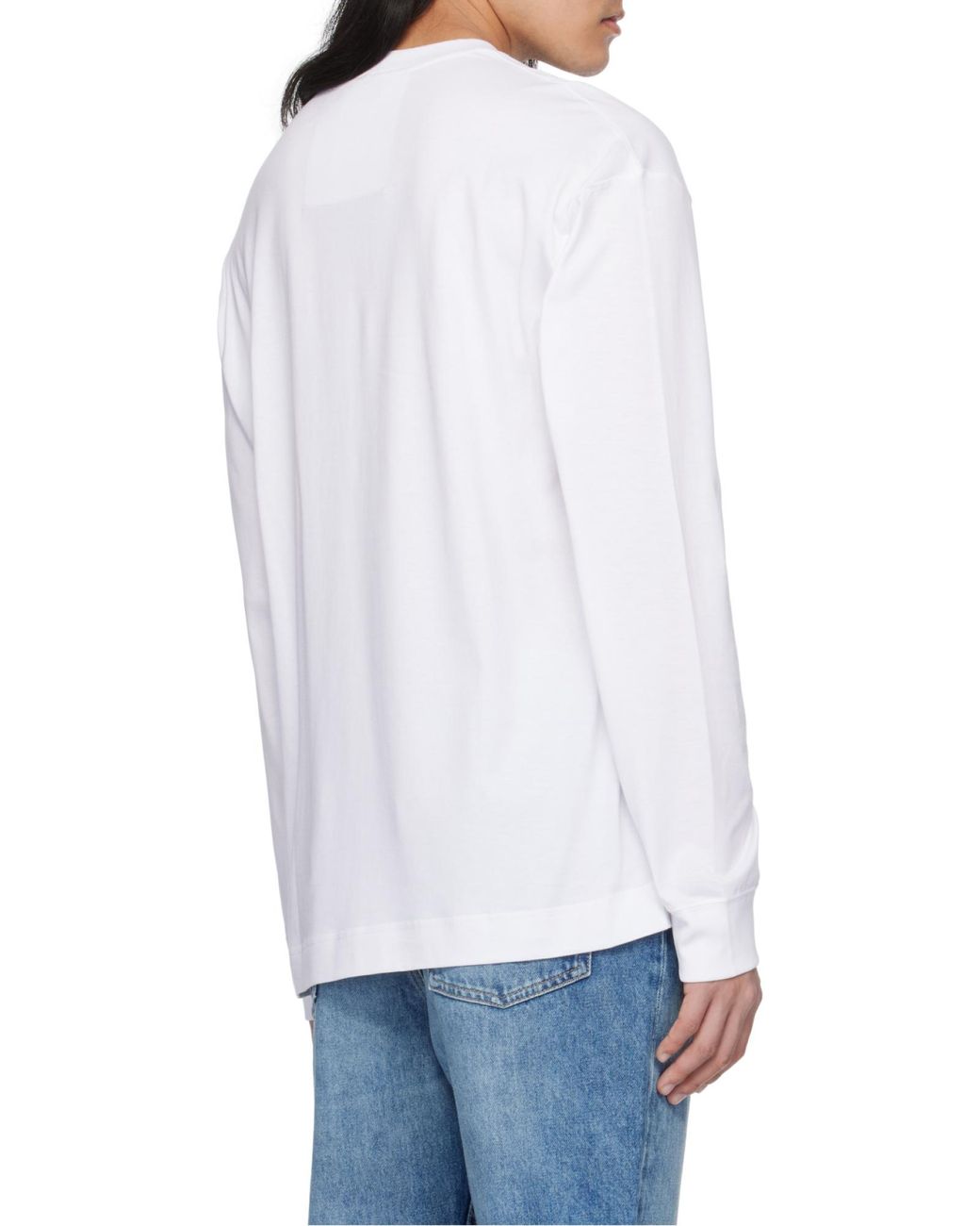 Givenchy White Long-Sleeved T-Shirt for men