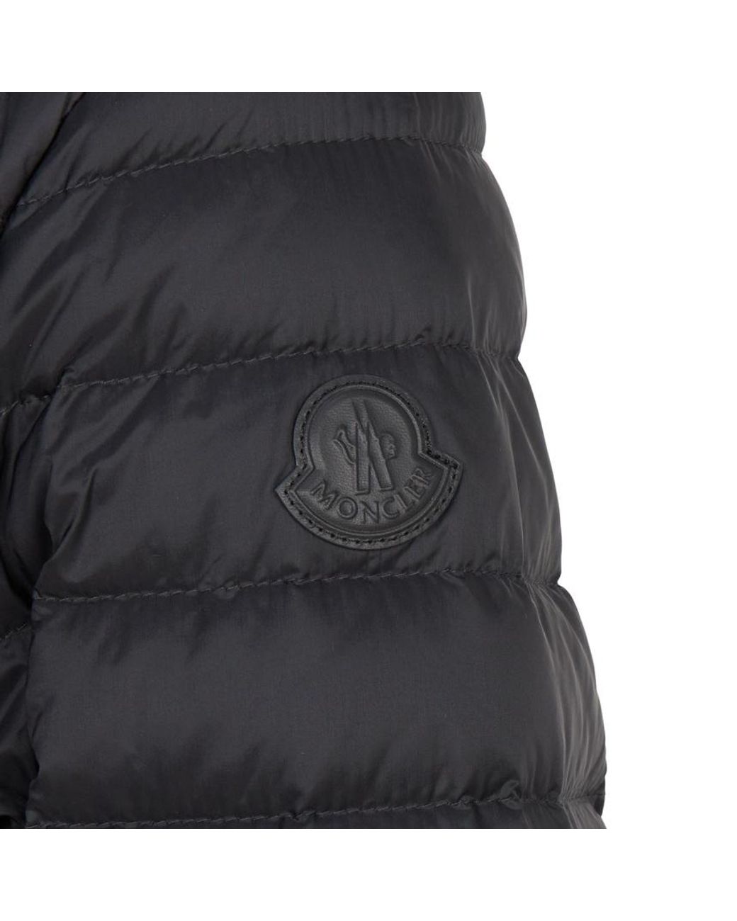 Moncler Black Raies Hooded Short Down Jacket