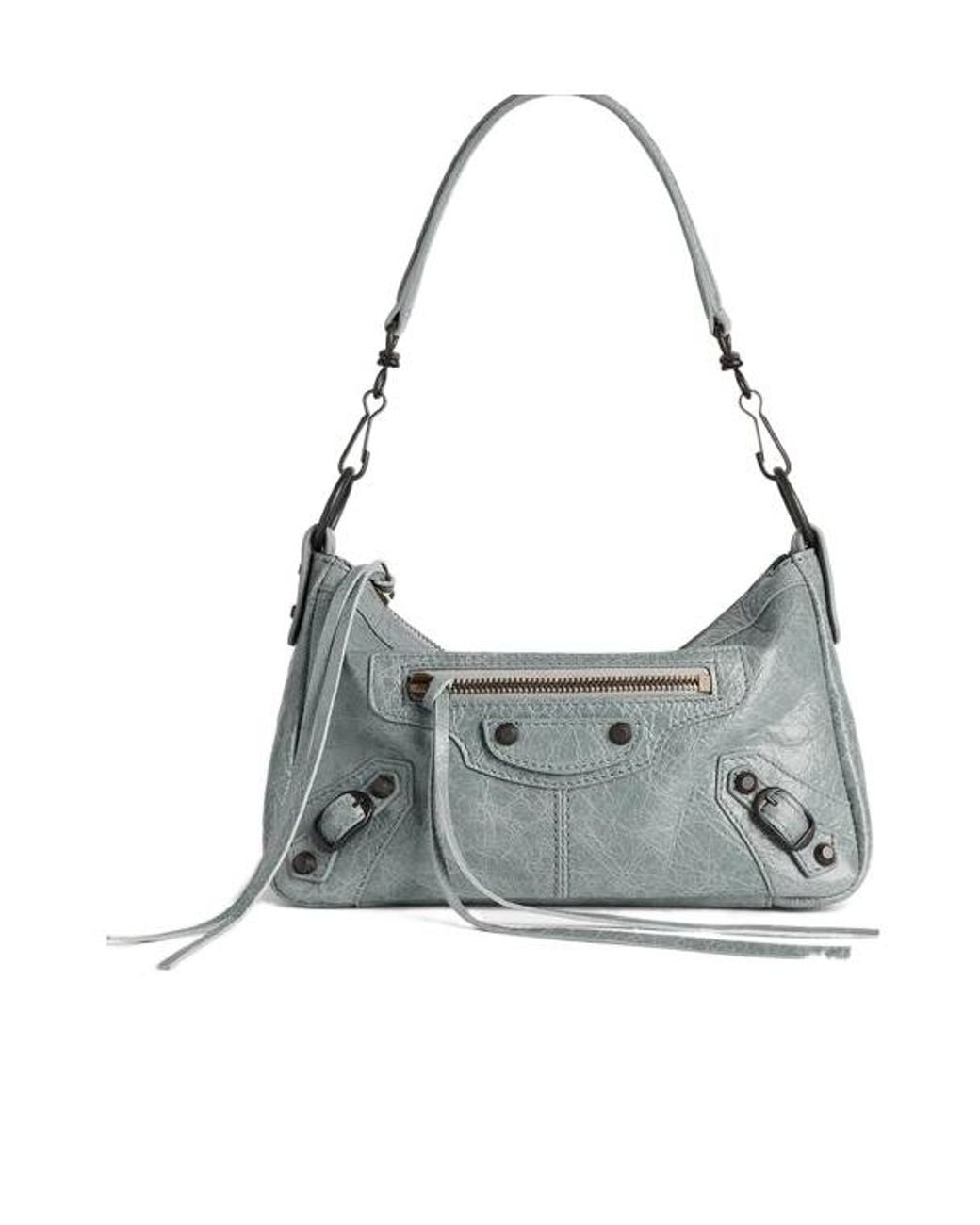 Balenciaga Gray Le City Moto Mini Shoulder Bag