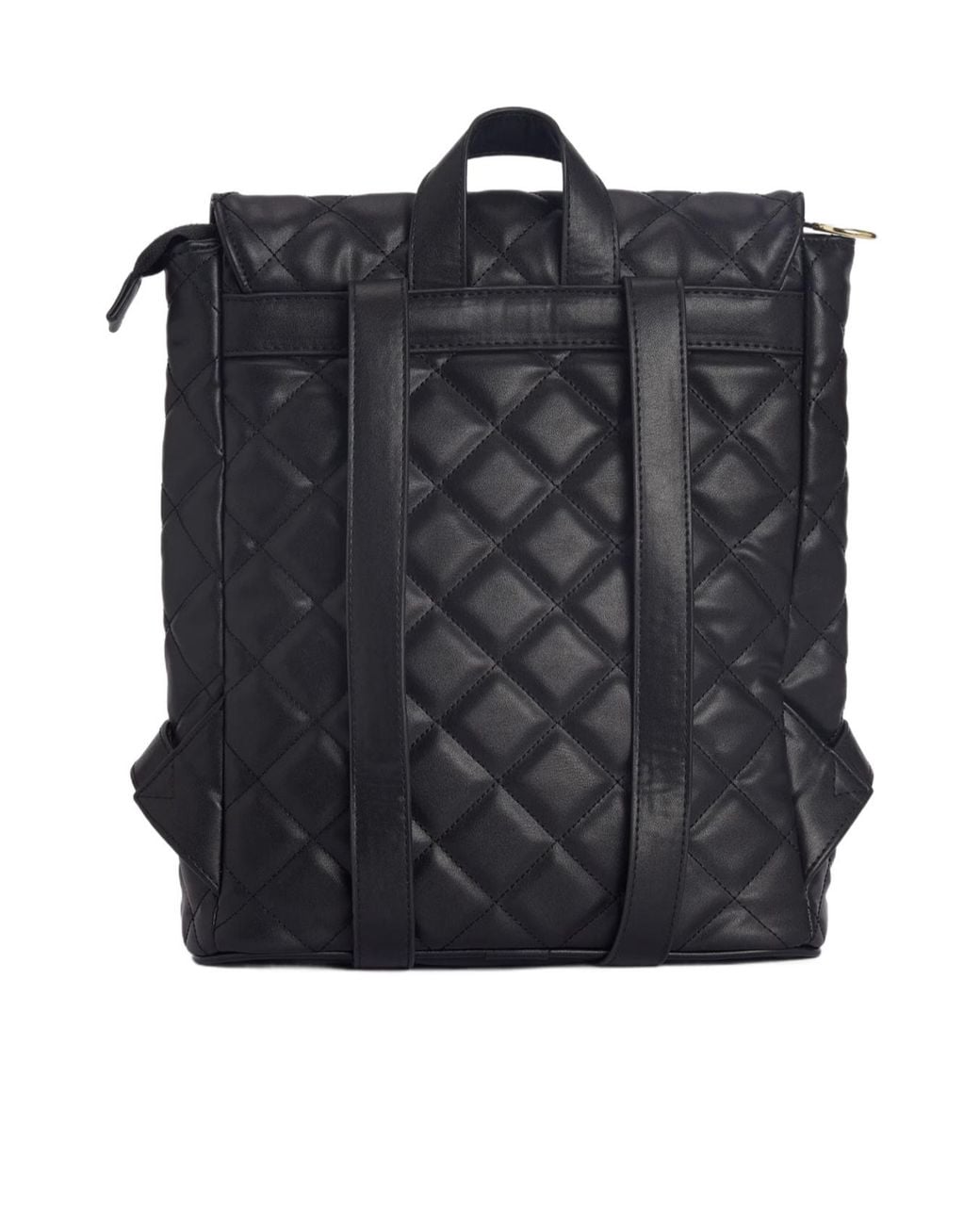 Barbour Black Quilted Hoxton Backpack