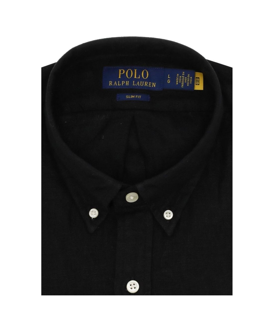 Ralph Lauren Black Slim Fit Button-Down Shirt for men