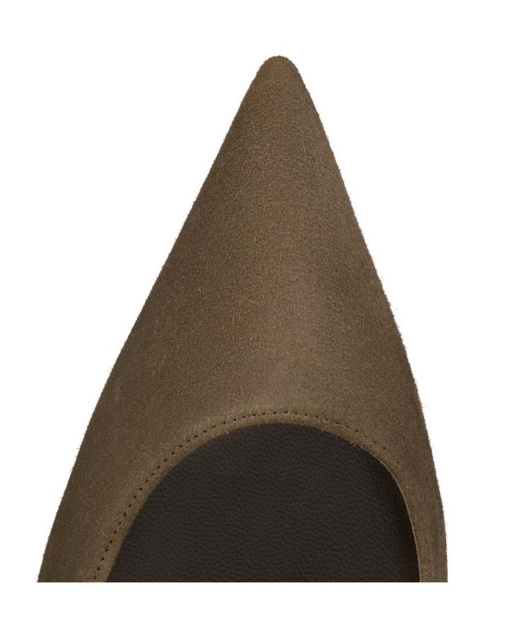 Christian Louboutin Brown Miss Z Pointed-Toe Suede Pumps
