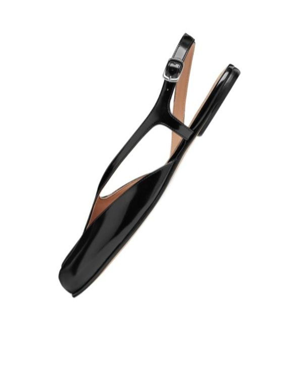 Maison Margiela Black Tabi Slingback Sandals