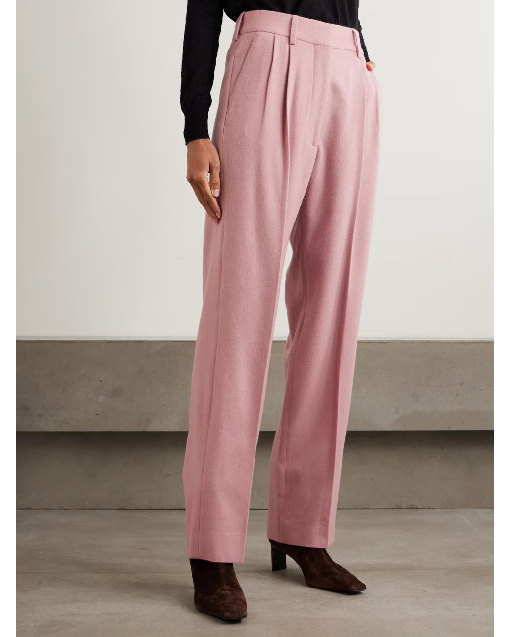 Blazé Milano Pink Pleated Tailored Trousers