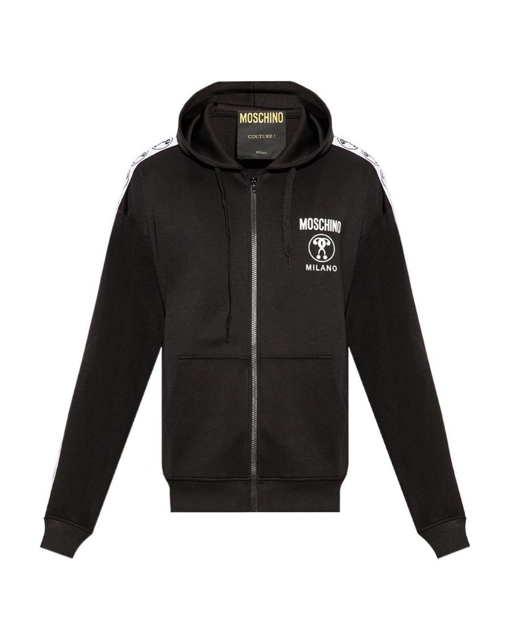 Moschino Black Long-Sleeved Casual Jacket for men