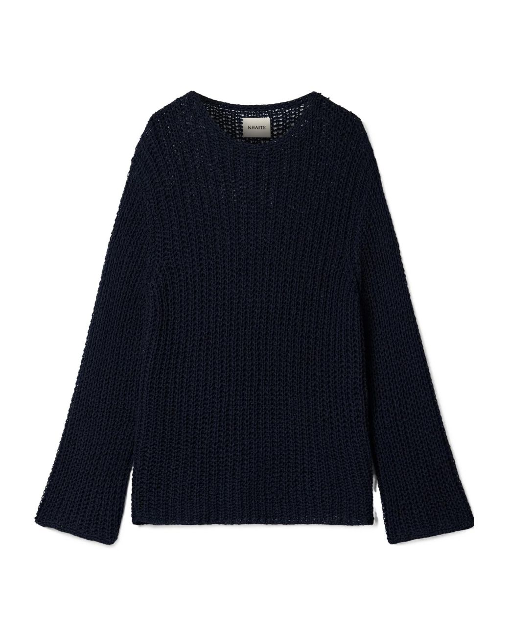 Khaite Blue Elowen Open-Knit Sweater