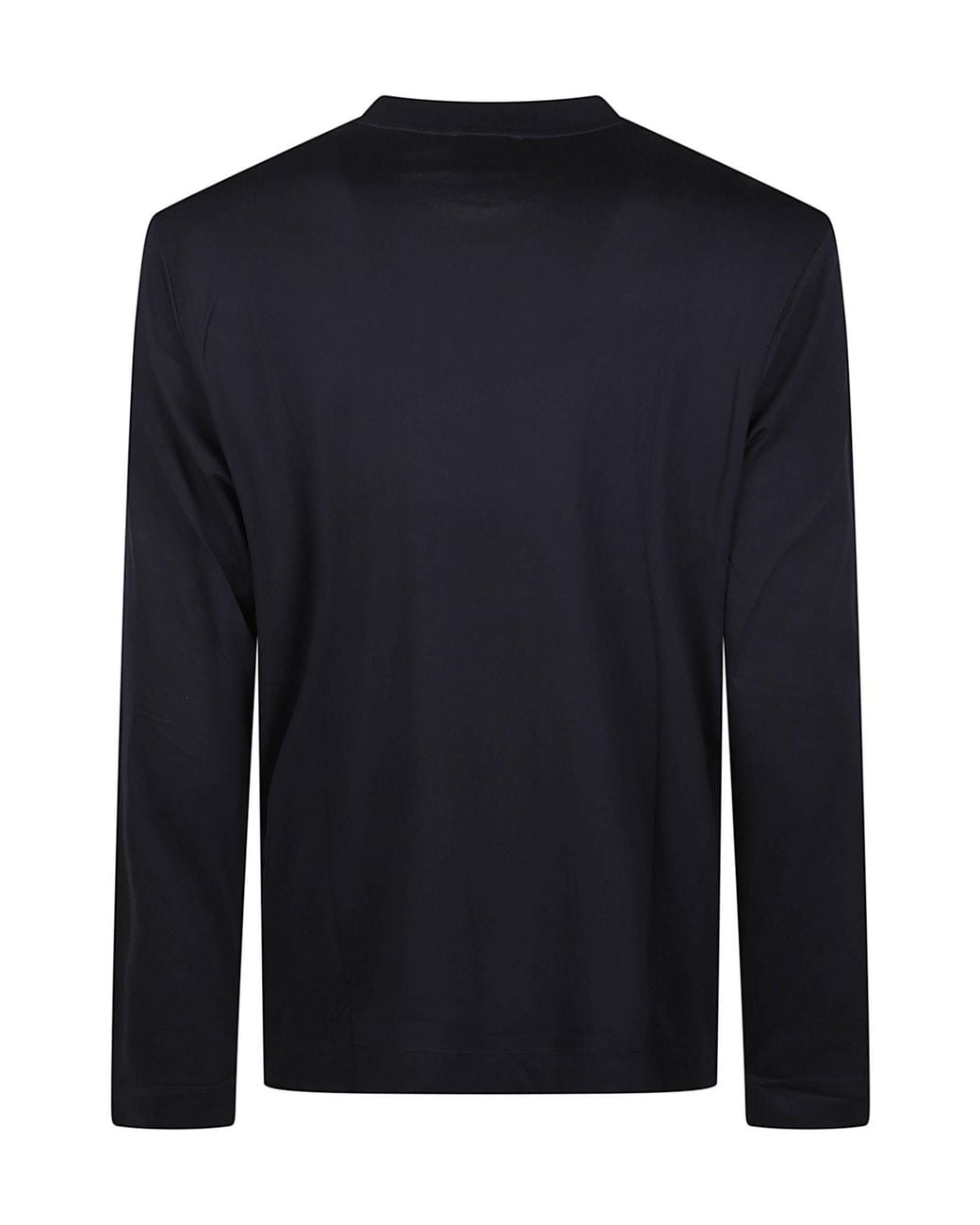 Emporio Armani Blue Long-Sleeved Crewneck T-Shirt for men