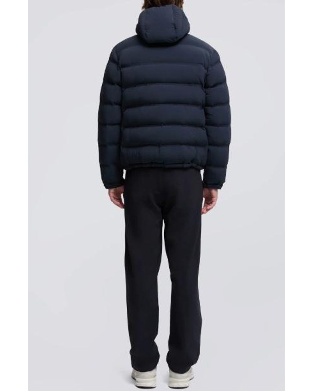 Aspesi Blue Hooded Puffer Jacket for men