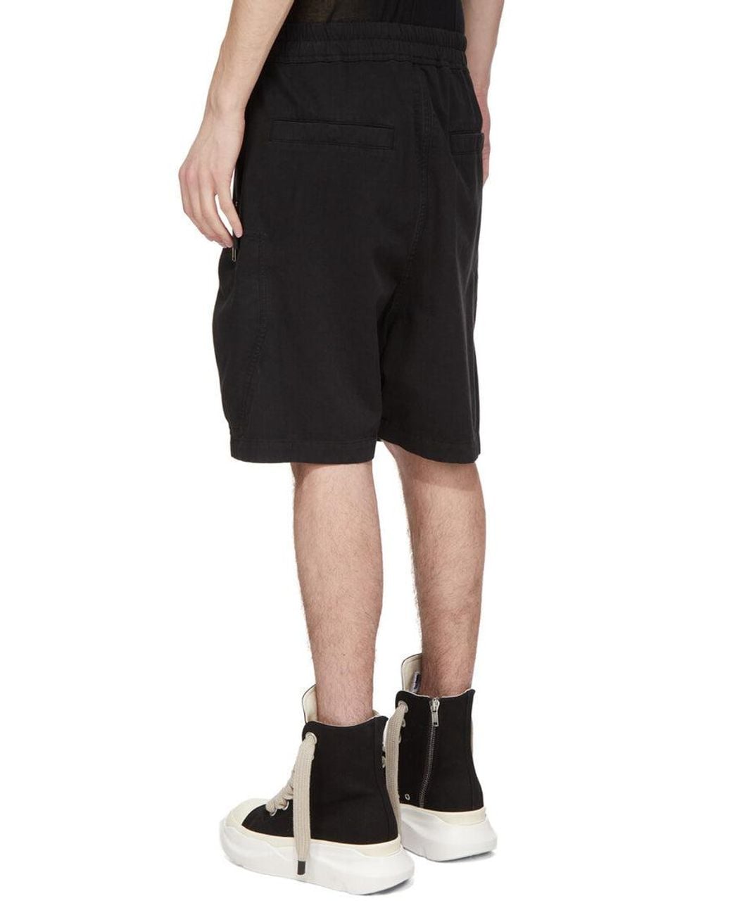 Rick Owens Black Bauhaus Shorts for men