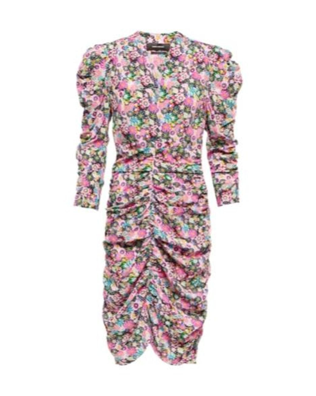 Isabel Marant Multicolor Celina Floral Silk-Blend Minidress