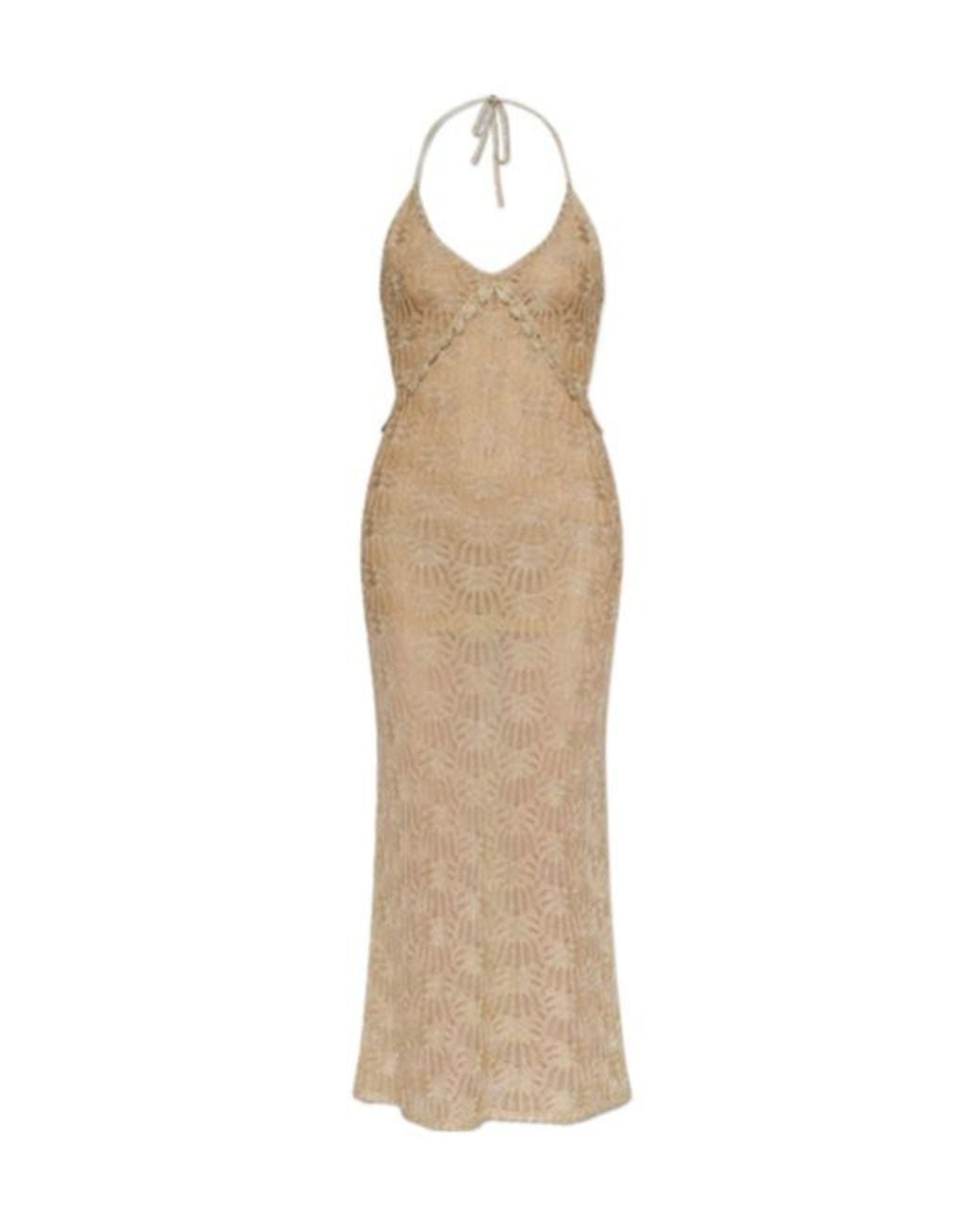 LoveShackFancy Natural Vreya Lace Maxi Dress