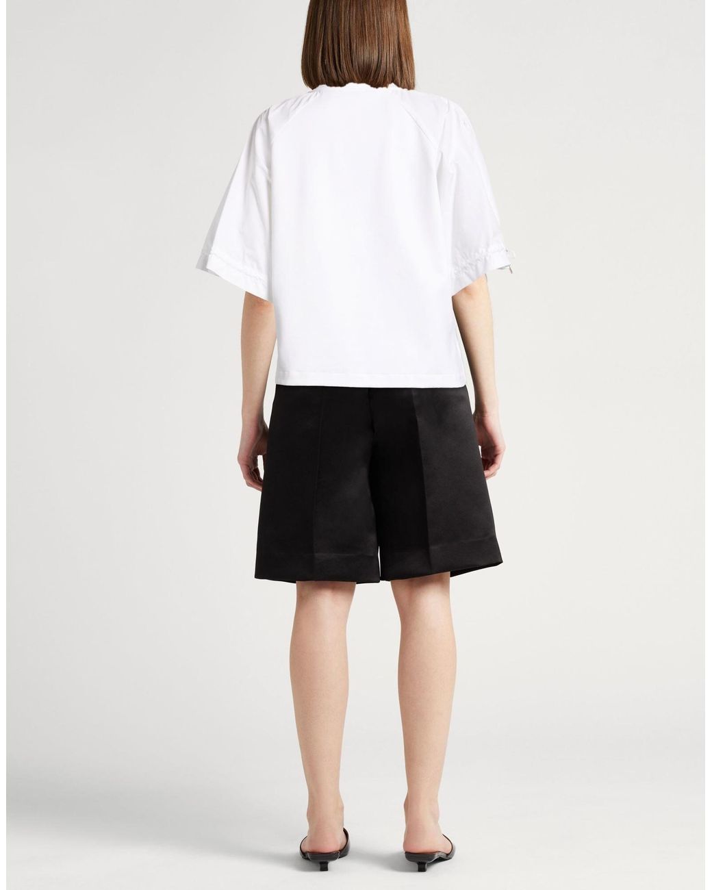 Max Mara White Minimalist Crew Neck Short-Sleeve Tee