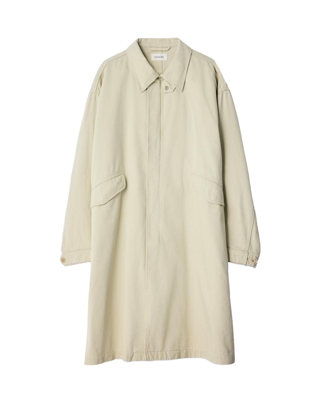 Lemaire White Military Parka for men