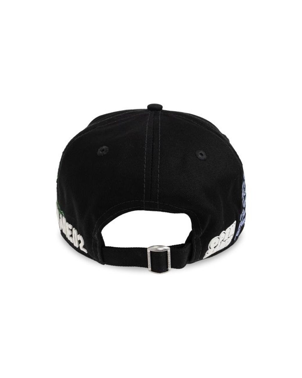 DSquared² Green Distressed Baseball Cap for men
