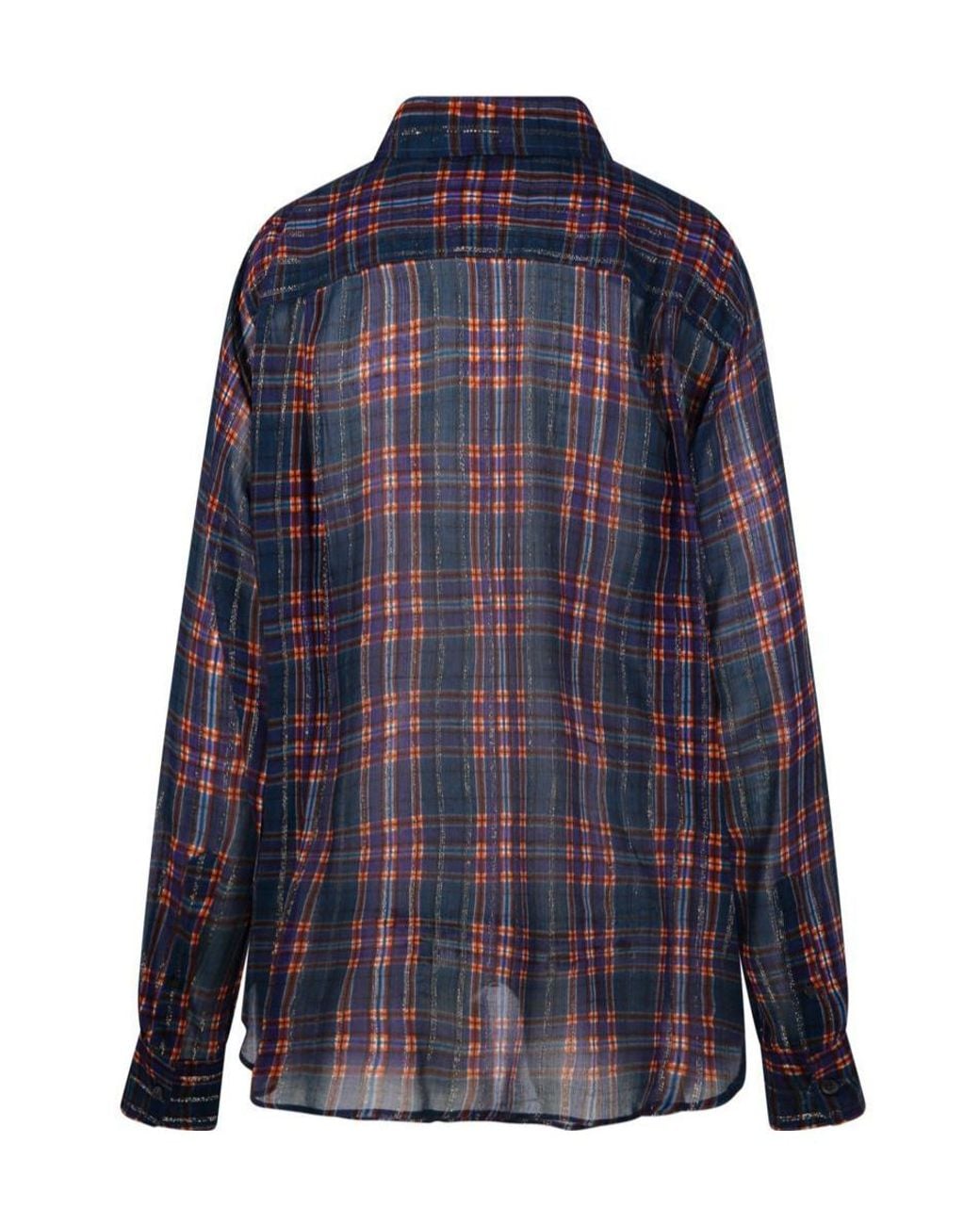 Dries Van Noten Blue Cheers Checked Shirt