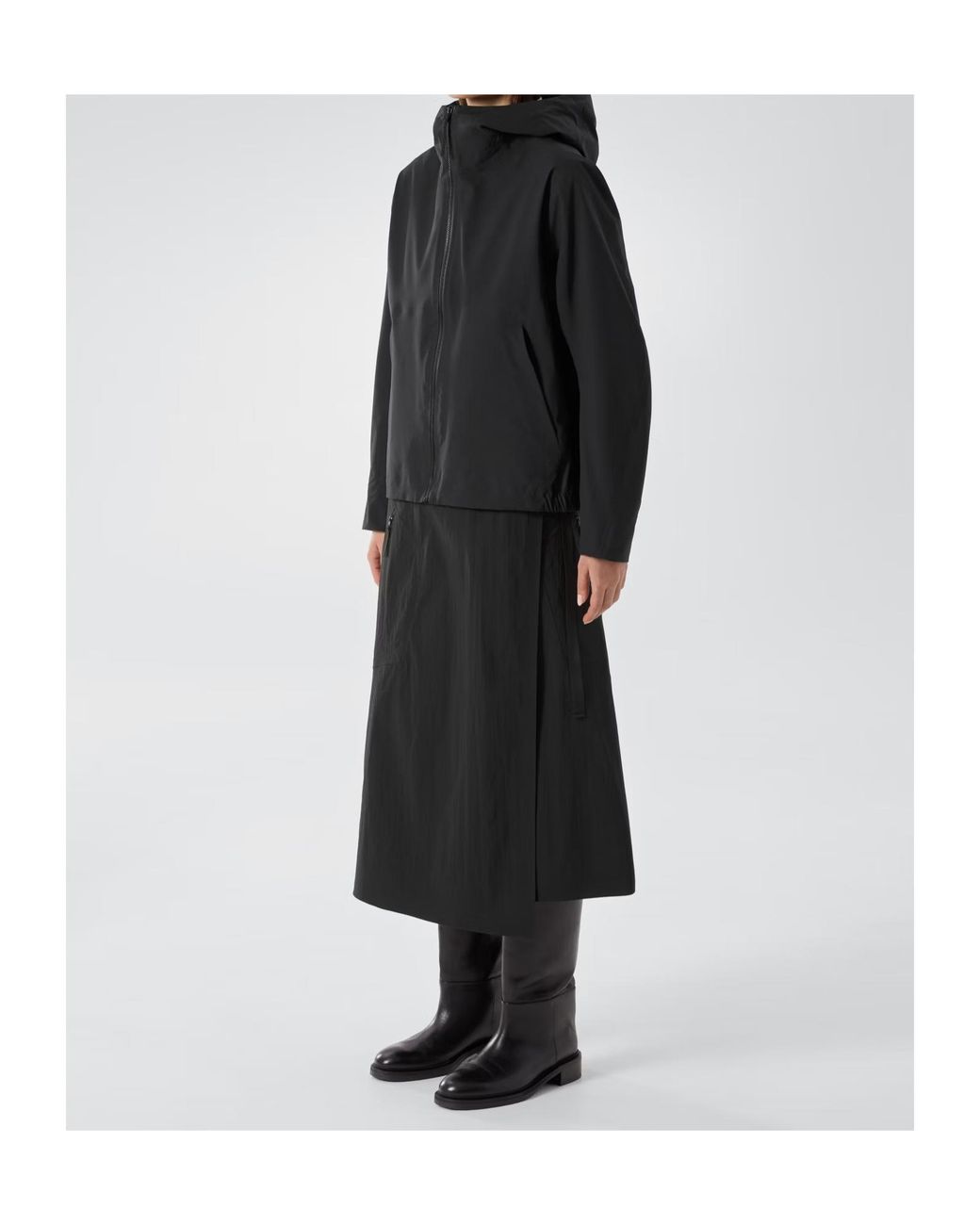 Veilance Black Asset Sl Hooded Jacket