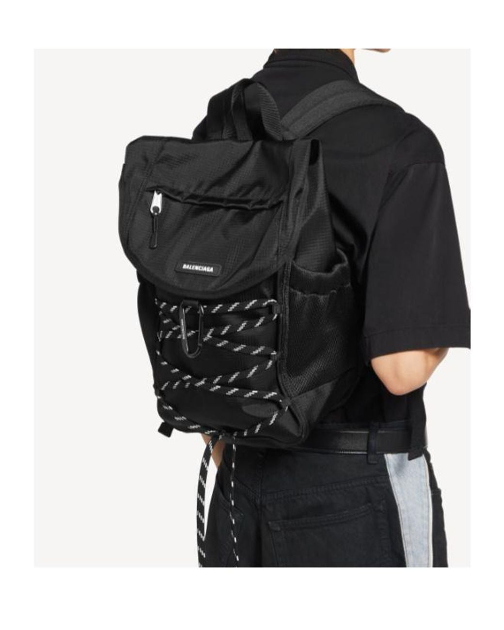 Balenciaga Black Hike Backpack for men