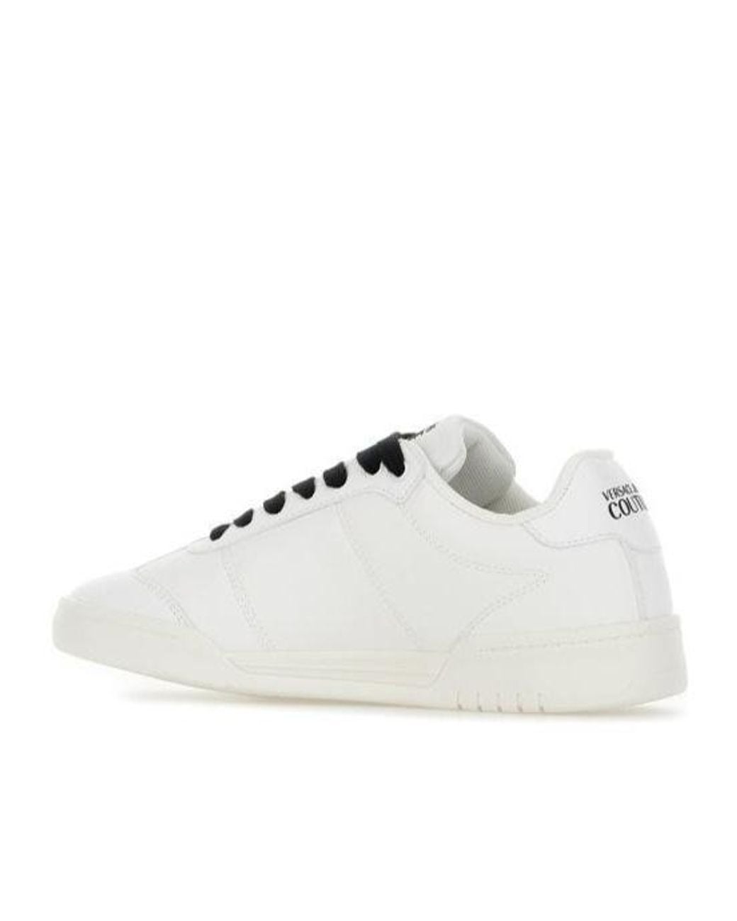 Versace Jeans White Couture Logo Printed Sneakers for men
